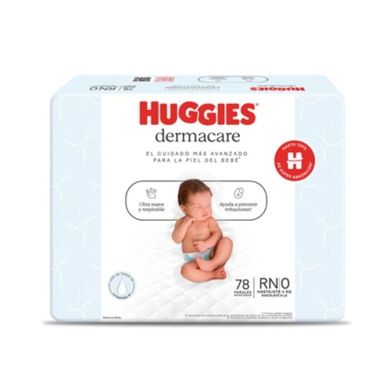 HUGGIES - Pañal Huggies Dermacare Talla RN 78 unid