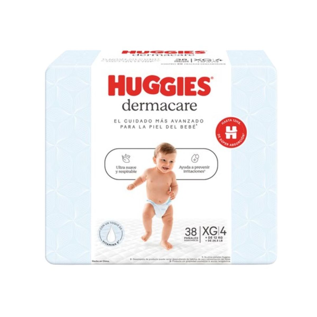 HUGGIES - Pañal Huggies Dermacare Talla XG 38 unid