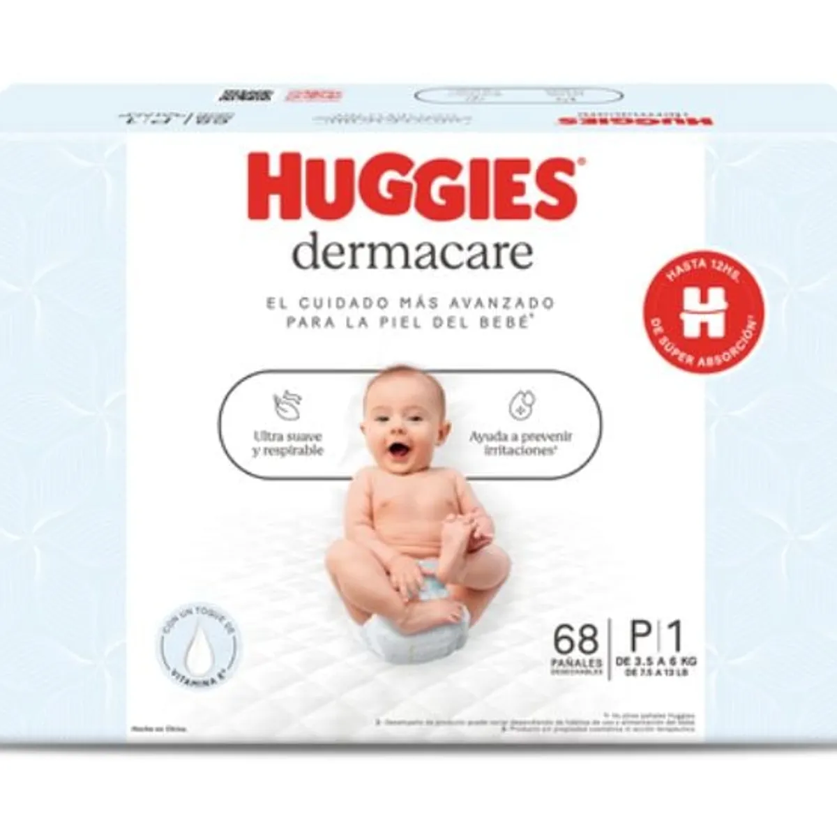 HUGGIES - Pañal Huggies Dermacare Talla P 68 unid