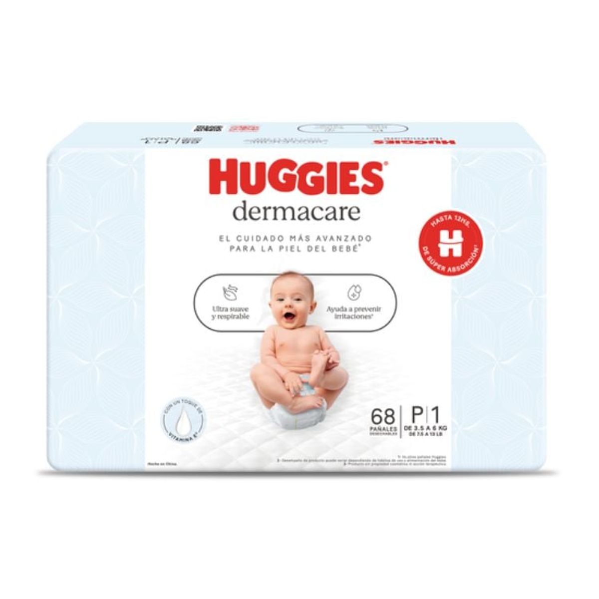 HUGGIES - Pañal Huggies Dermacare Talla P 68 unid