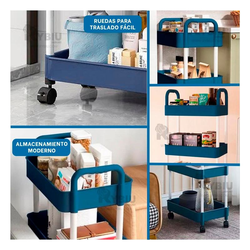 GENERICO - Organizador Shelby para Mantener Ordenado y Limpio Azul