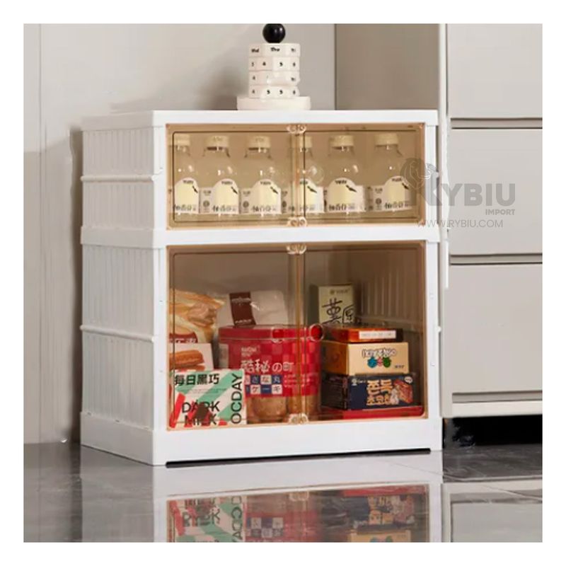 RYBIU IMPORT - Repisa de Almacenamiento 2 Niveles Blanco Y+Gift MiniAgenda