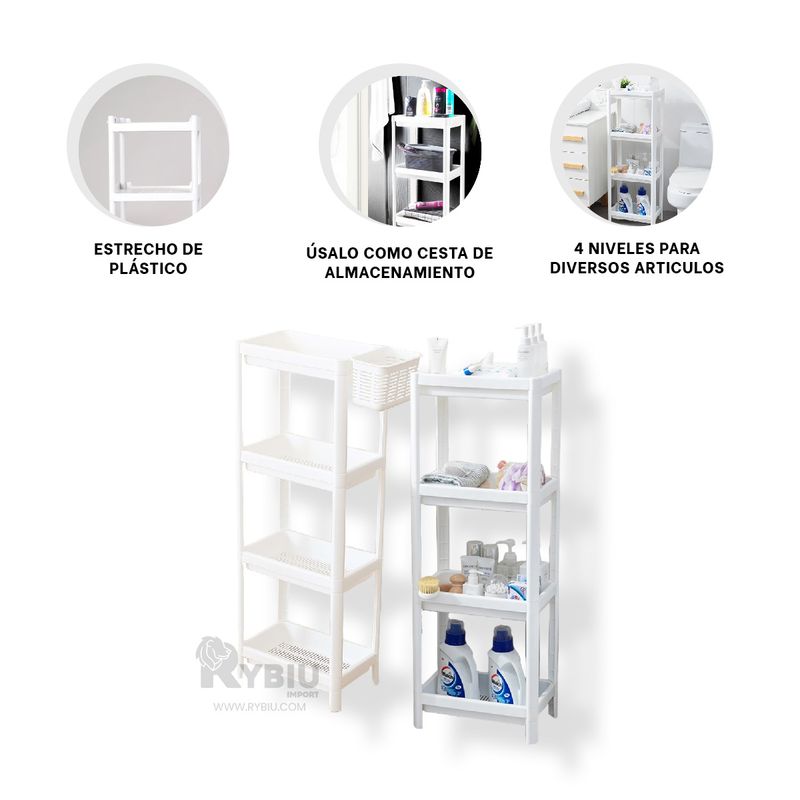 RYBIU IMPORT - Organizador Dinamico de Color Blanco Y+Post-it Adhesivos