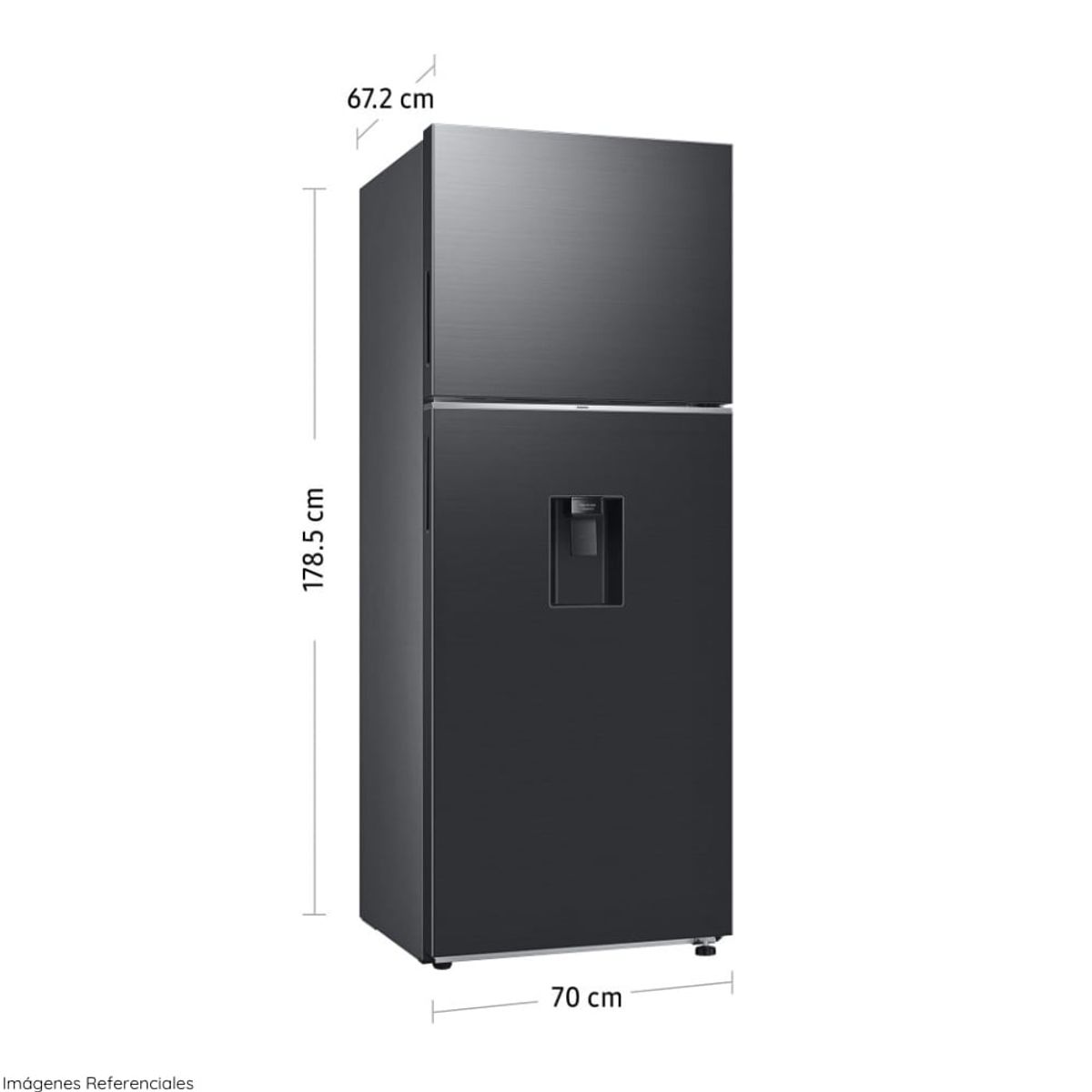 SAMSUNG - Refrigeradora Samsung Top Freezer 394Lt All Around Cooling RT42DG6770B1PE Negro