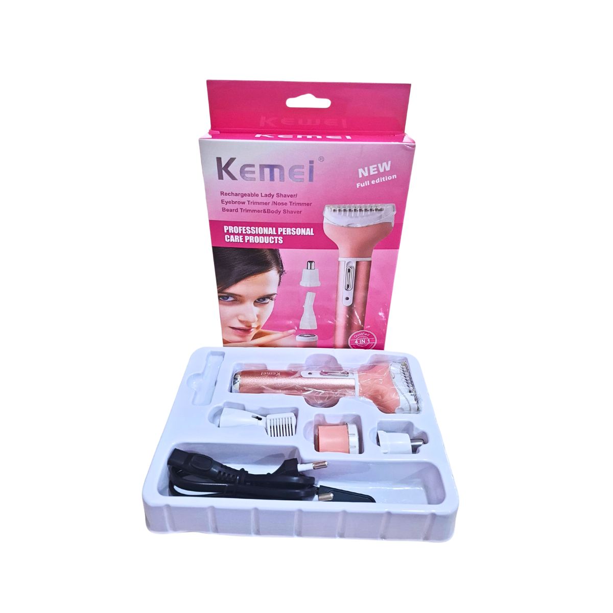 KEMEI - Depiladora para Dama KEMEI 4 en 1