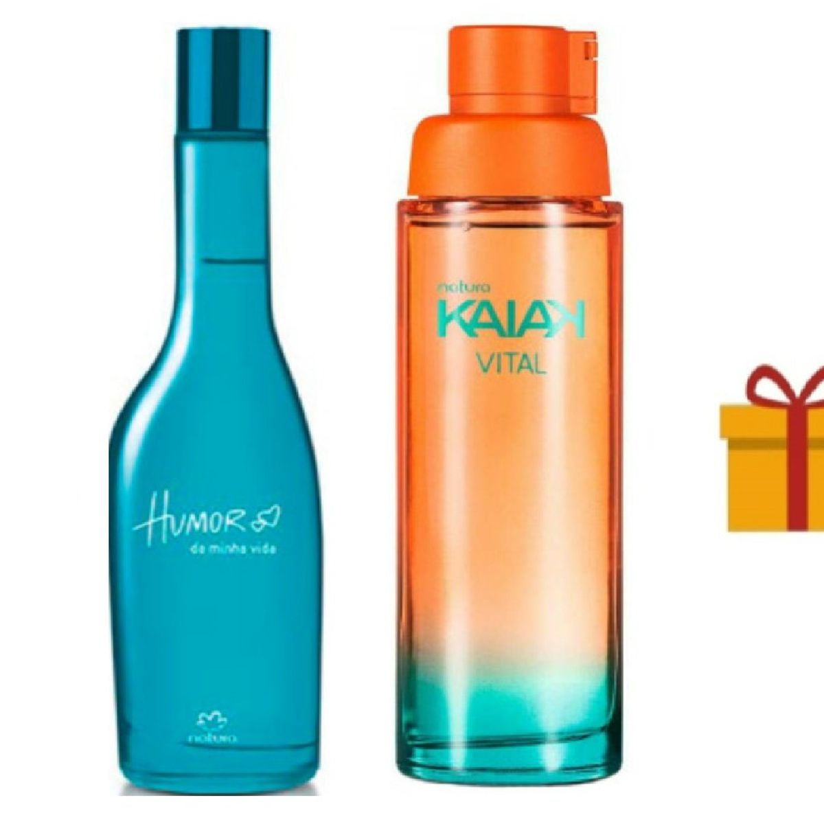 NATURA - Humor da minha 75ml + kaiak vital 100ml + regalo fem Natura