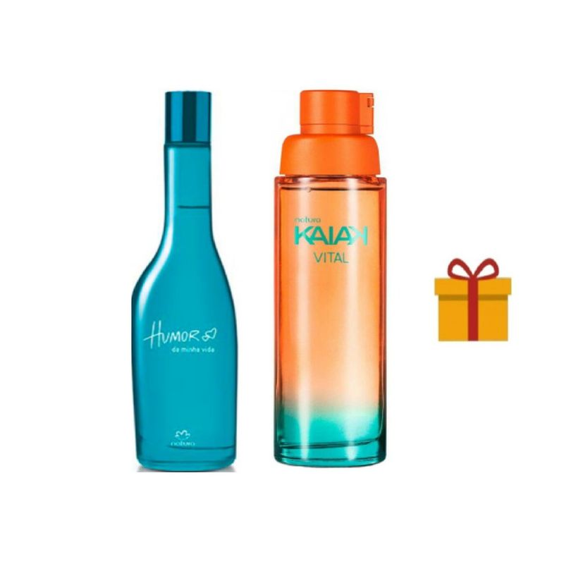 NATURA - Humor da minha 75ml + kaiak vital 100ml + regalo fem Natura