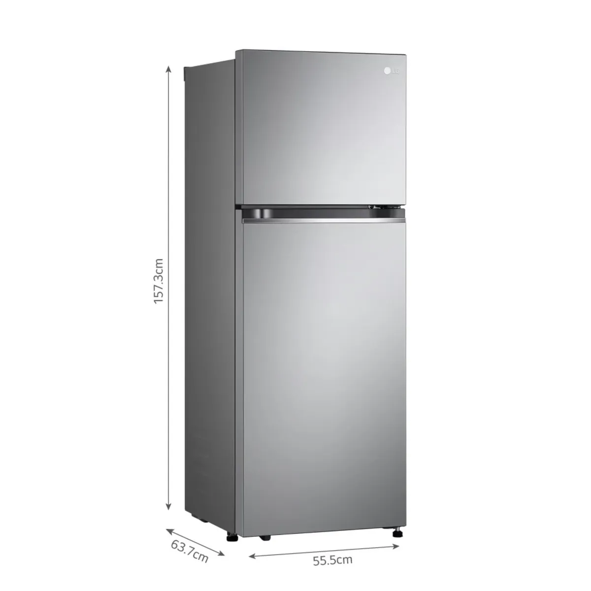 LG - REFRIGERADORA GT24BPP 241L TOP FREEZER PLATEADA LG