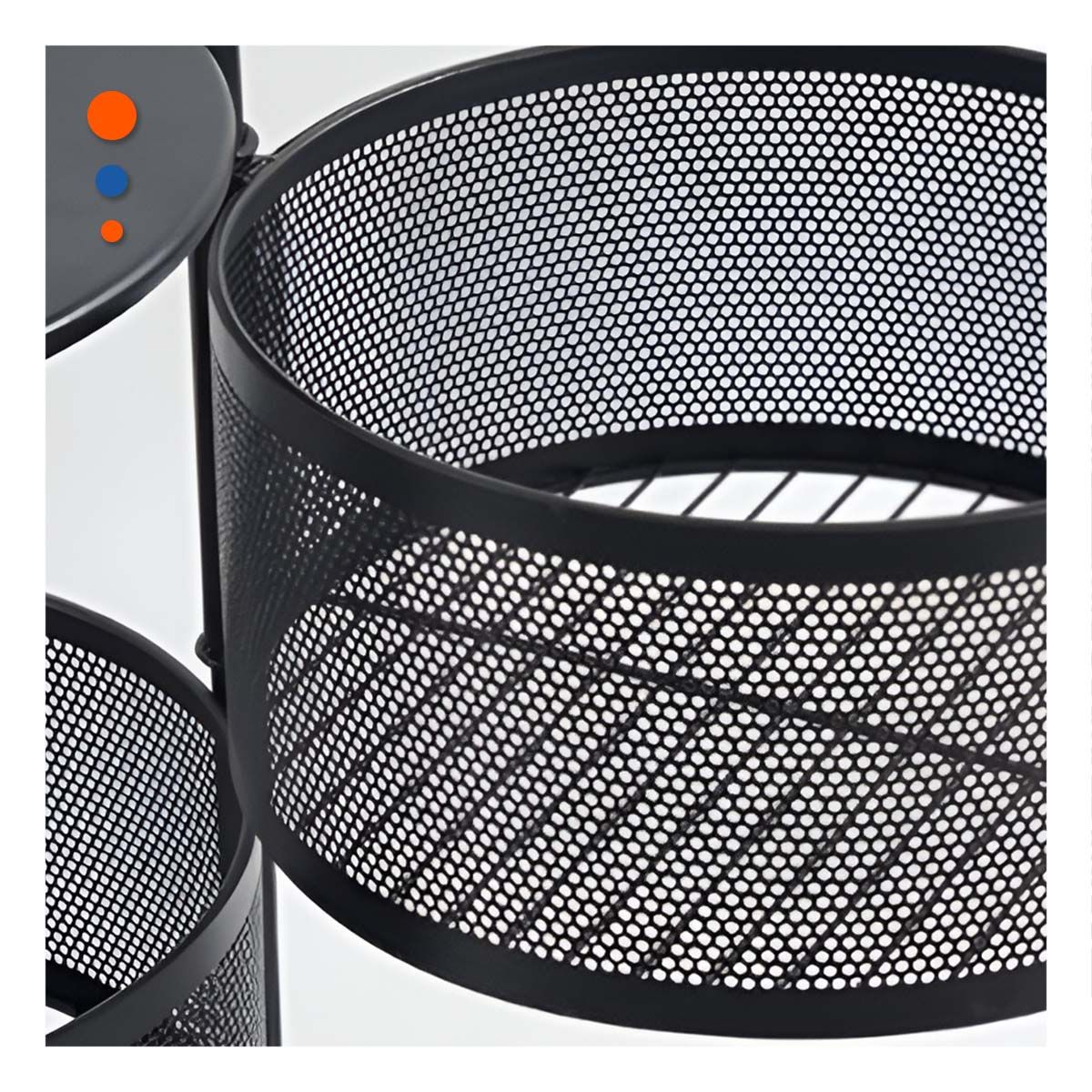 GENERICO - Estante de Cocina 5 Niveles en Negro Y+Regalo Stickers