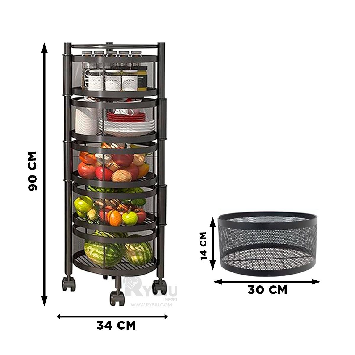 GENERICO - Repisa Multifuncional en Blanco Y+Regalo Ligas para Peinar