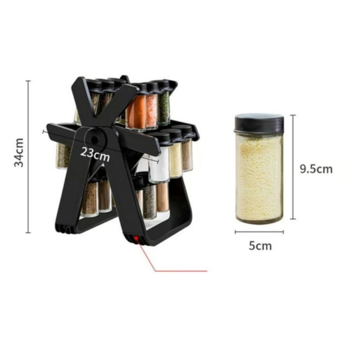 GENERICO - Rack Especiero Giratorio 360° XL Organiza tus especias