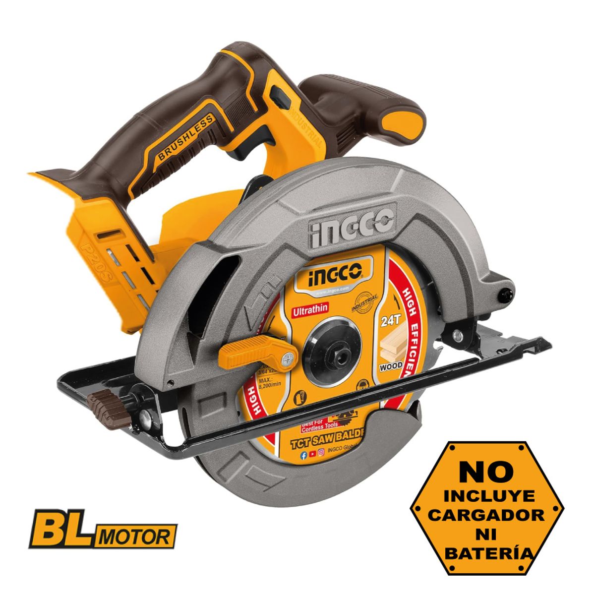 INGCO TOOLS - SIERRA CIRCULAR BRUSHLESS INGCO 20V 7 1/4'' CSLI1851