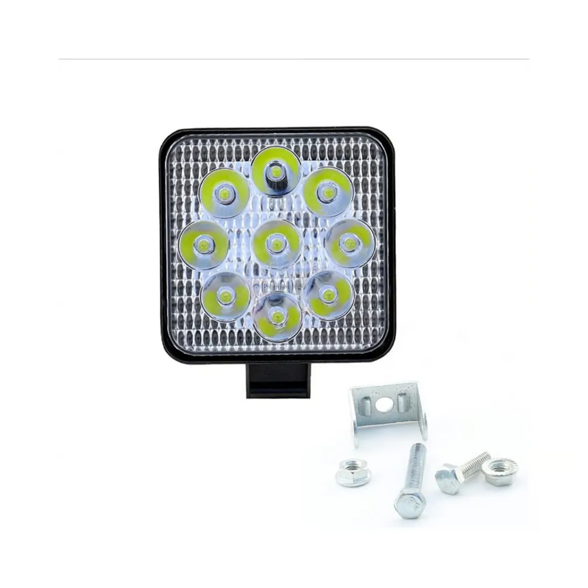 GENERICO - FARO LED CUADRADO 9 PULGADAS LUZ BLANCO