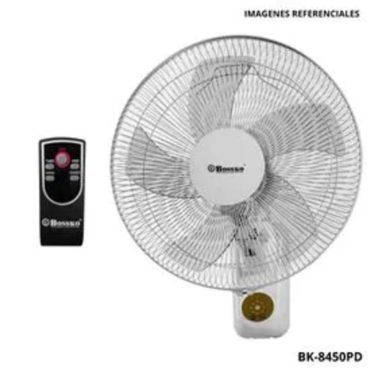 BOSSKO - Ventilador de Pared Bossko + Control Remoto 16 - BK-8450PD