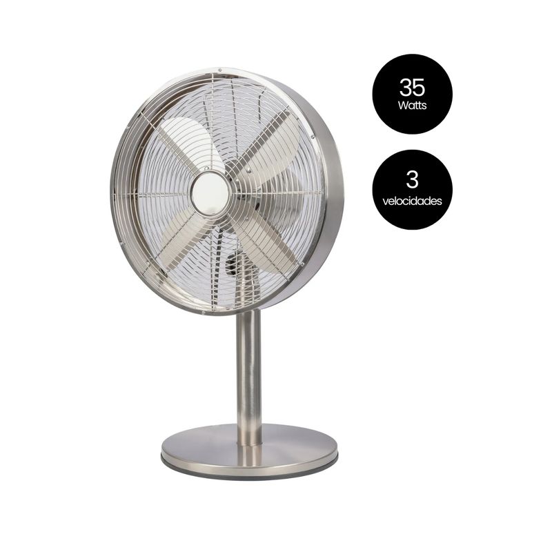 BELESSI - Ventilador De Mesa 12", 35W, 3 velocidades