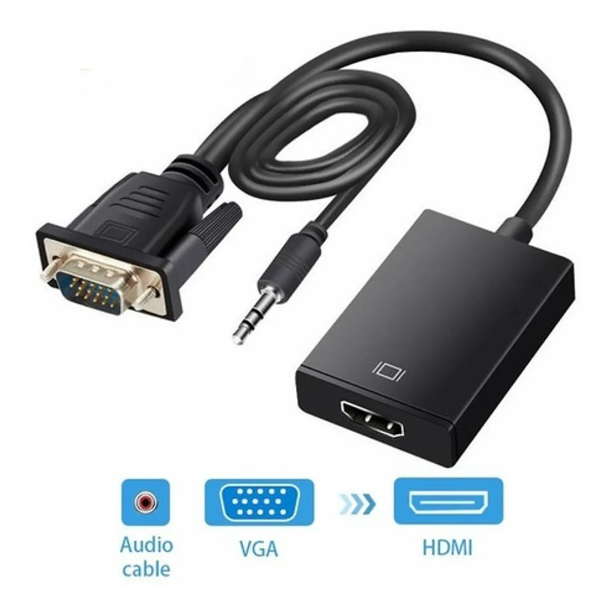 GENERICO - Adaptador De Vga A Hdmi