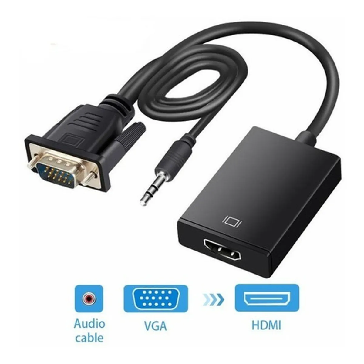 GENERICO - Adaptador De Vga A Hdmi