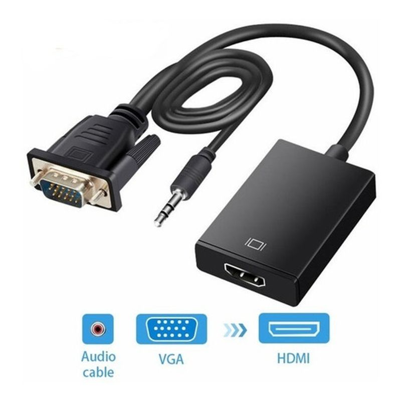 GENERICO - Adaptador De Vga A Hdmi