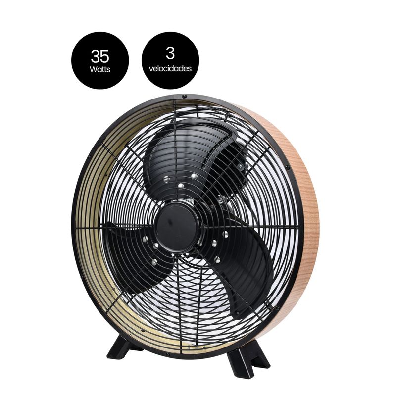 BELESSI - Ventilador De Mesa 12", 35W, 3 velocidades