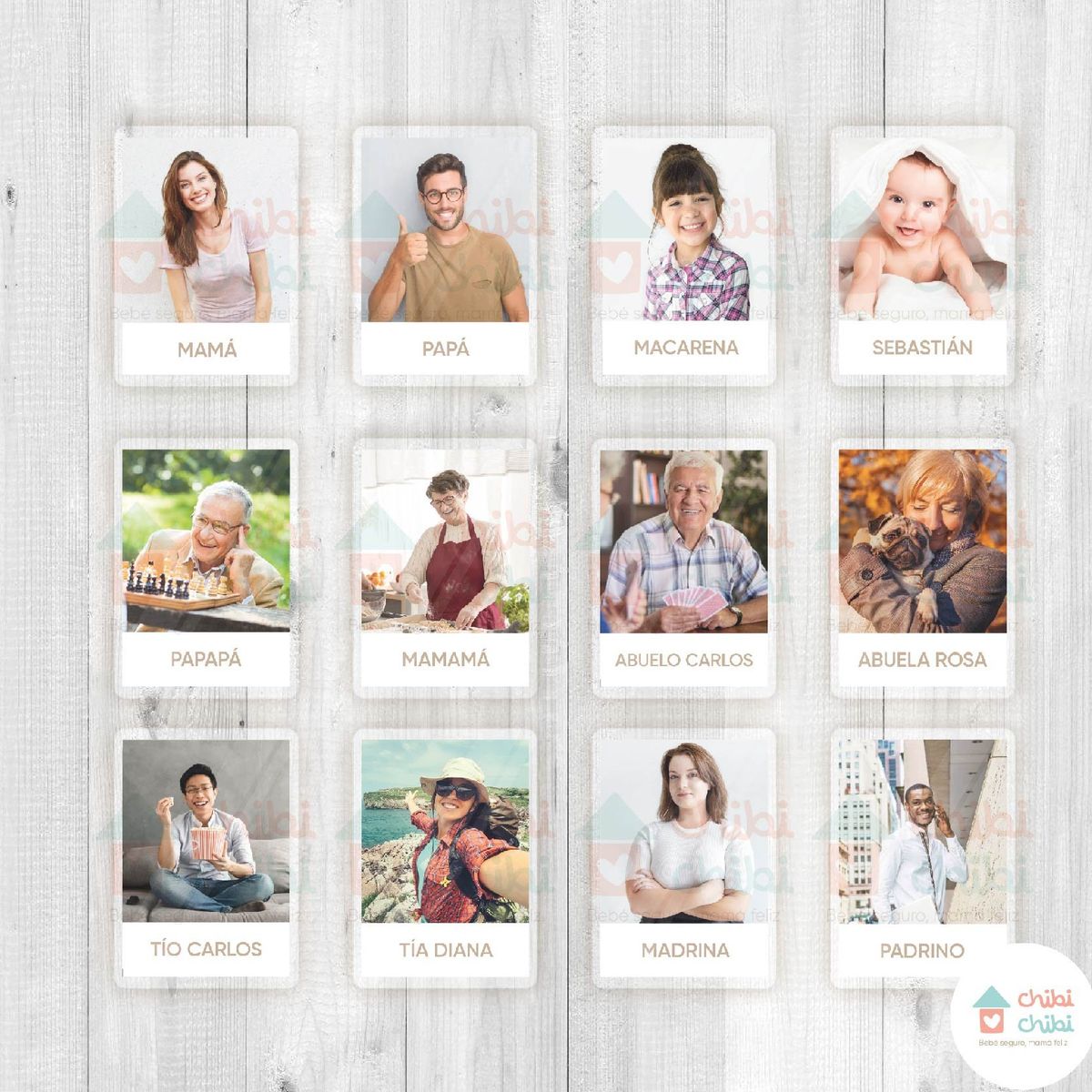 CHIBI CHIBI - Flashcards - La familia