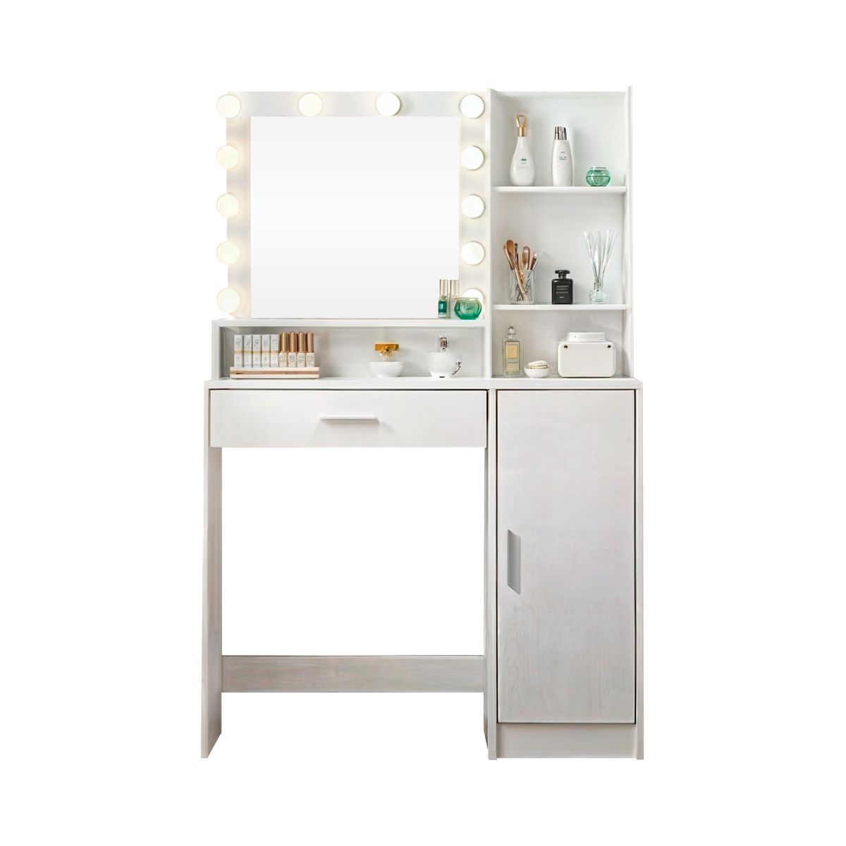 BH BARAKA HOME PREMIUM - Tocador Joyero Toklar con Espejo