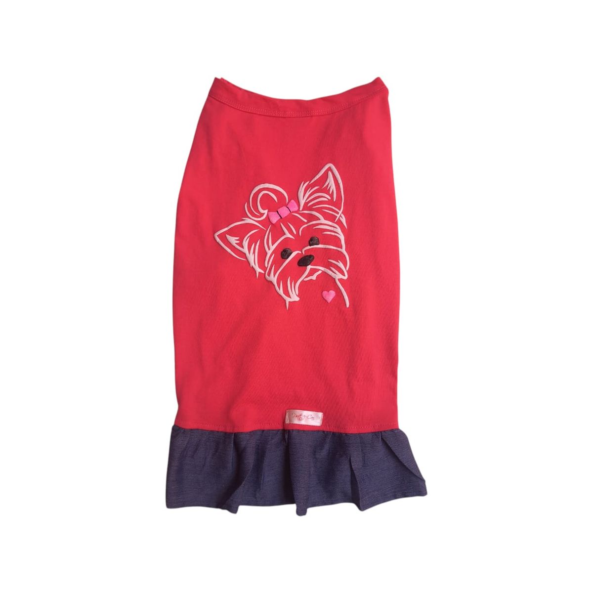 PRETTY CAN - Vestido de algodón para perros - Talla 4 - Coral