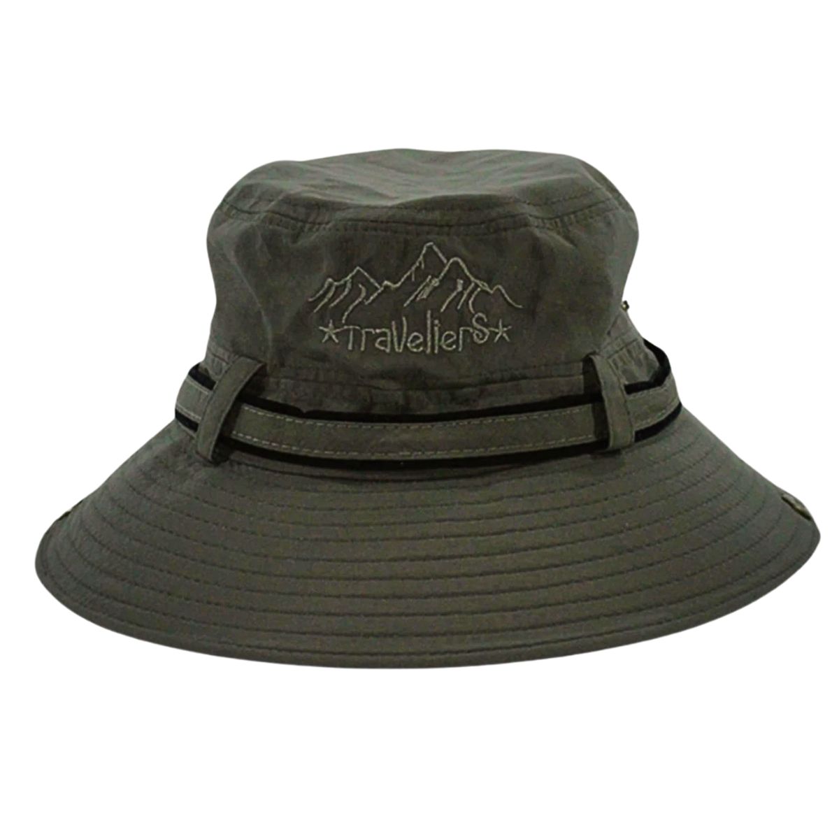 KAST PE - Travellers Cinta Sombrero Safari de pesca - Verde Militar