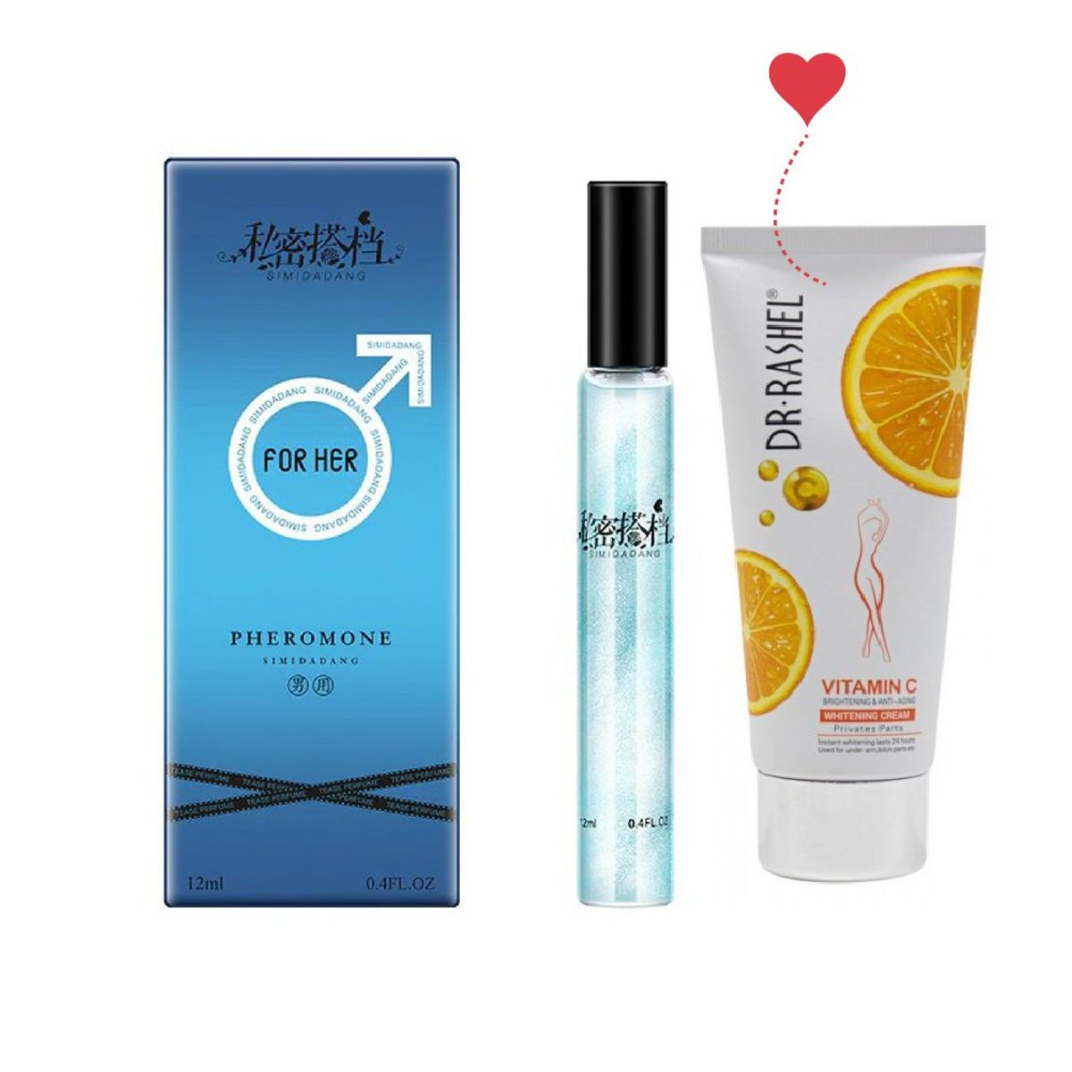 GENERICO - Perfume de Feromonas Hombre + Aclarador en Crema DR Rashel