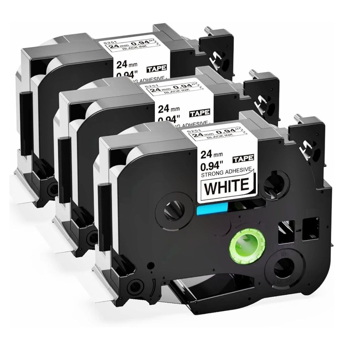 GENERICO - CINTA BROTHER COMPATIBLE TZ2-S251 24MM LETRA NEGRO SOBRE BLANCO