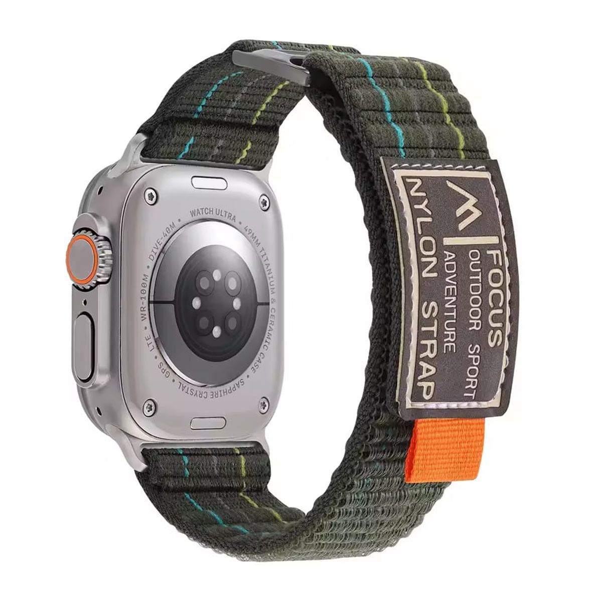 GENERICO - CORREA DEPORTIVA NYLON WATCH DE 38-40-41 mm y 42 mm SERIE 10 VERDE