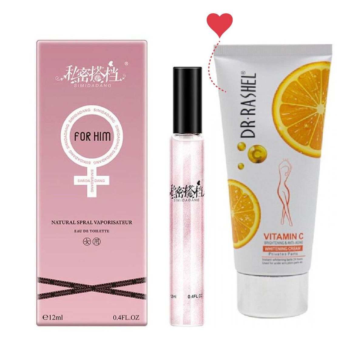 GENERICO - Perfume de Feromonas Mujer + Crema Aclaradora DR Rashel