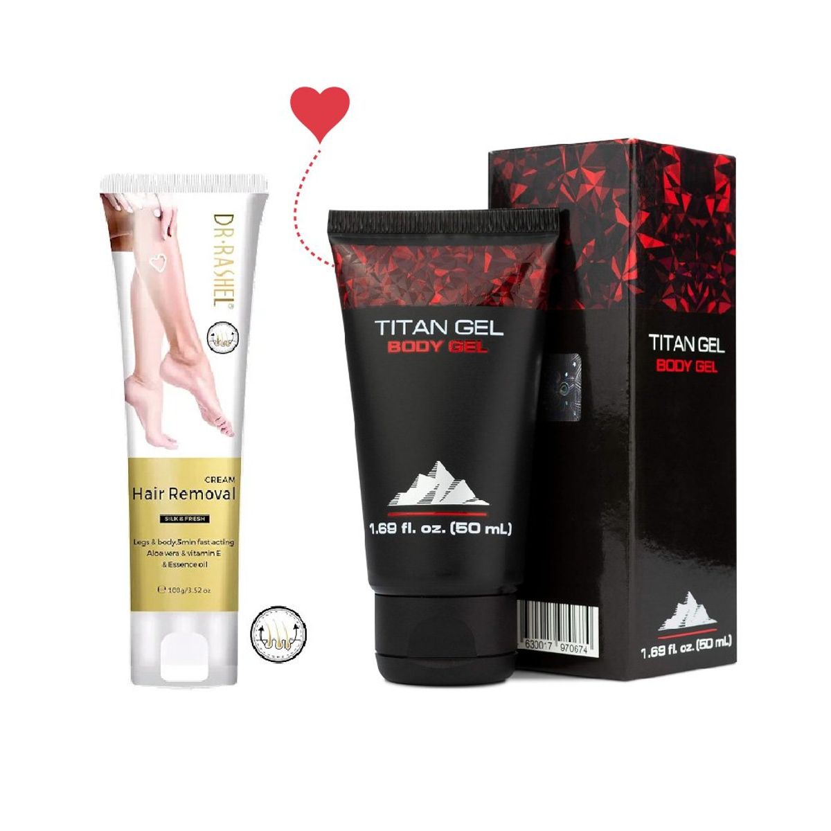 HENDELS GARDEN - Titan Gel Clásico + Crema Depiladora DR Rashel