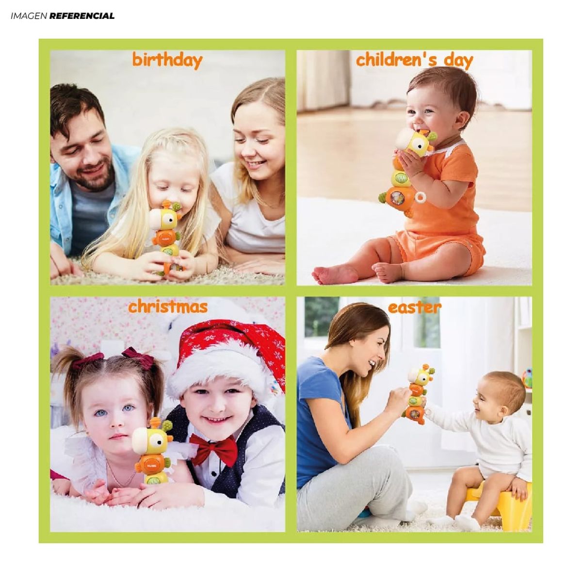 GENERICO - Juguete Jirafa Musical Sonajero Entretenido para Niños