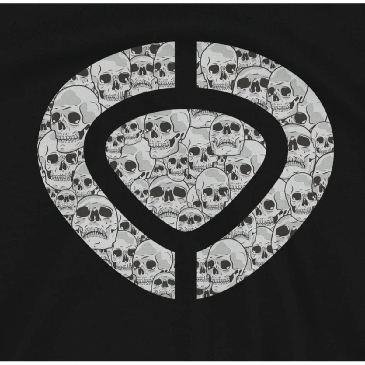 C1RCA - POLO  ICON SKULL MANGA CORTA PARA HOMBRE-NEGRO