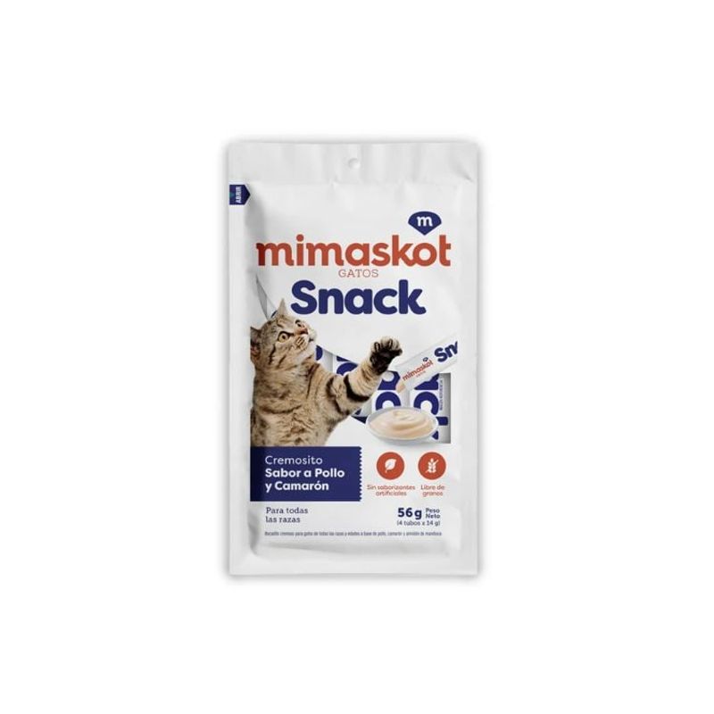 MIMASKOT - MIMASKOT GATOS SNACK CREM 56gr