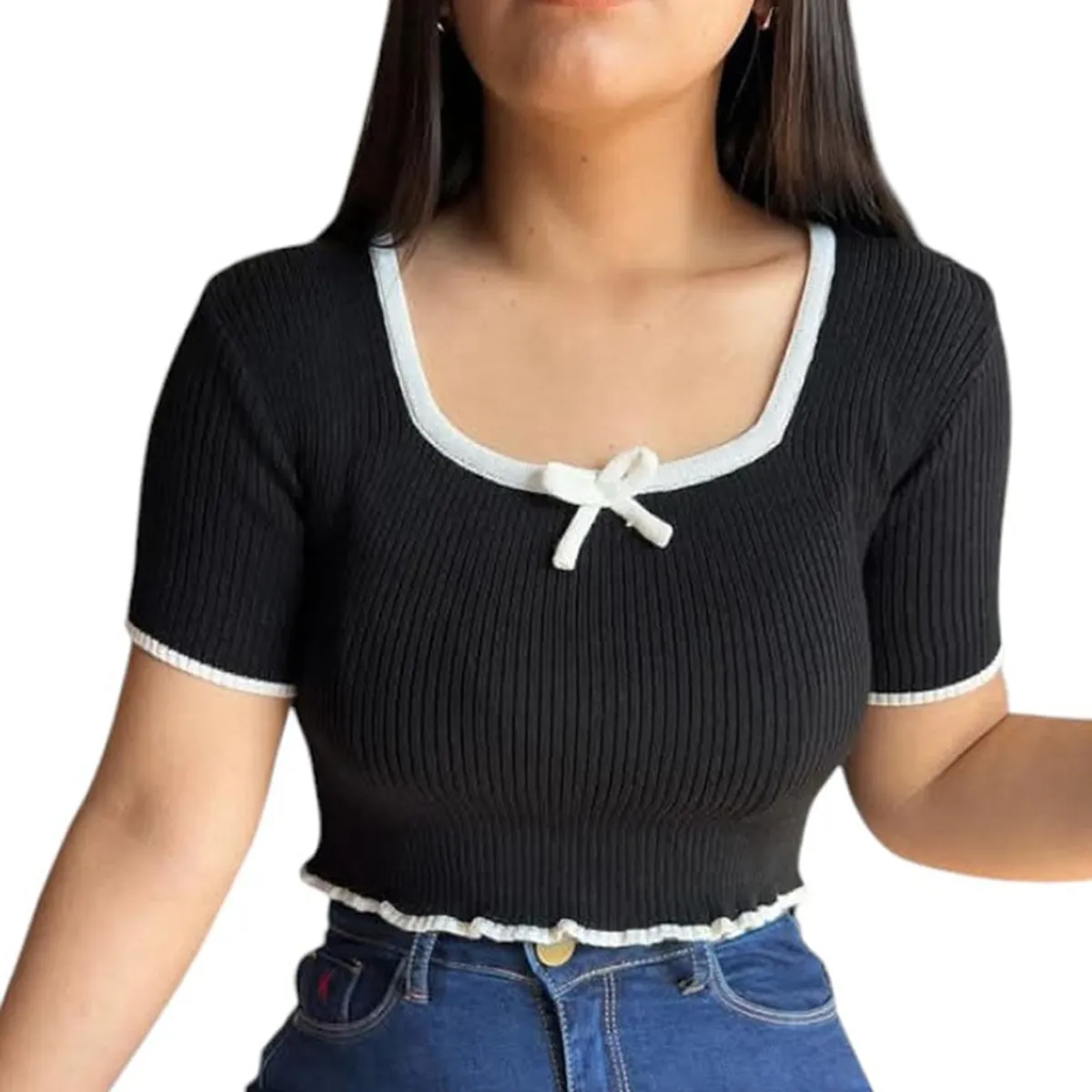 GENERICO - Blusita Mujer En Hilo Lazo 359G-15 Color Beige