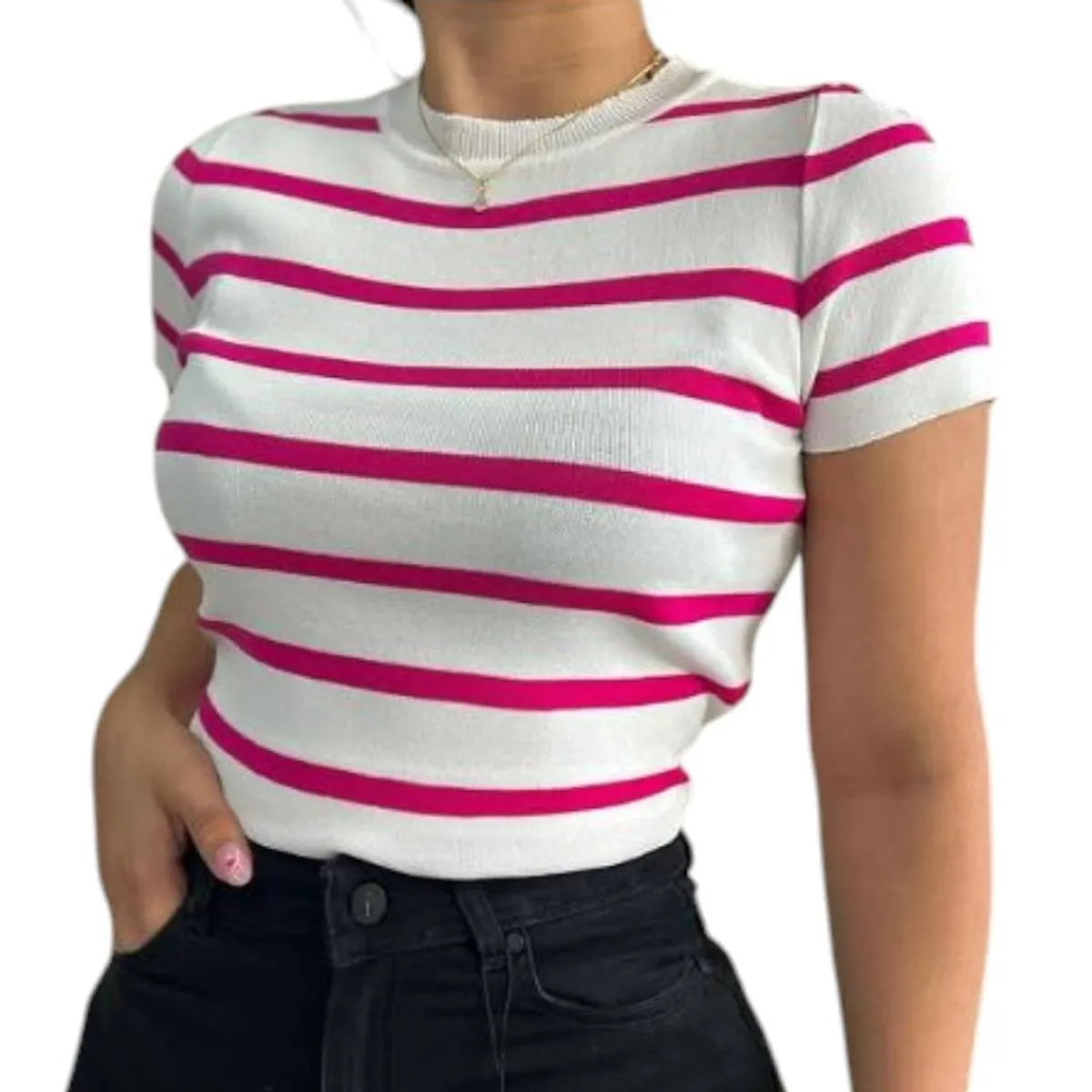 GENERICO - Polo Mujer Hilo 359G-18 Rayas