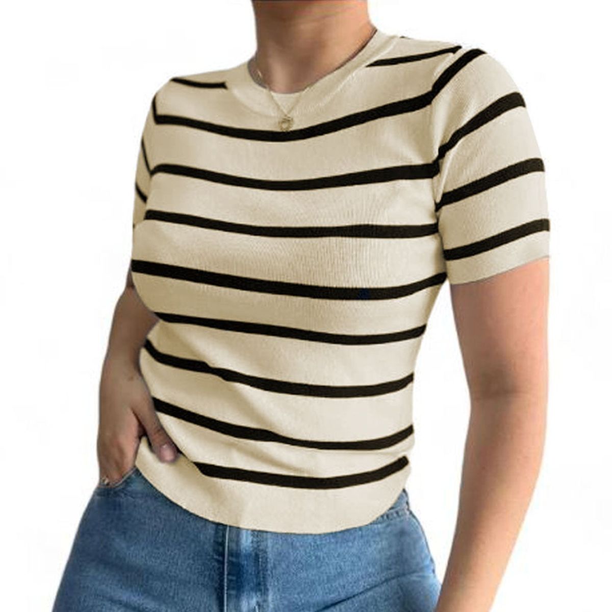 GENERICO - Polo Mujer Hilo 359G-18 Rayas Gruesas