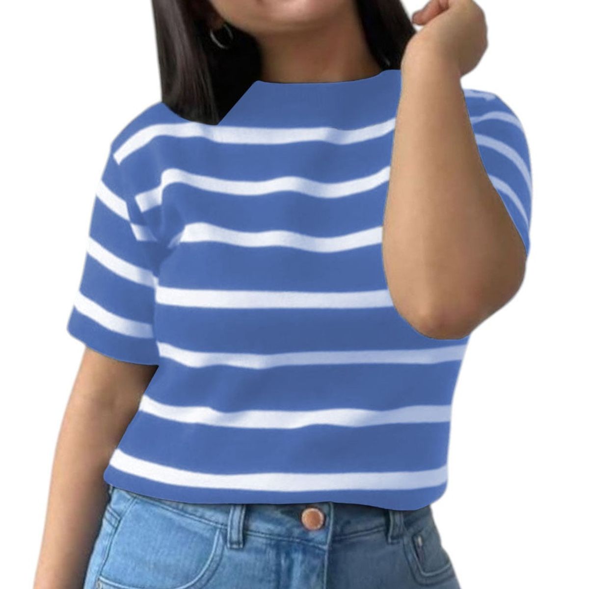 GENERICO - Polo Mujer Hilo 359G-18 Rayas Gruesas