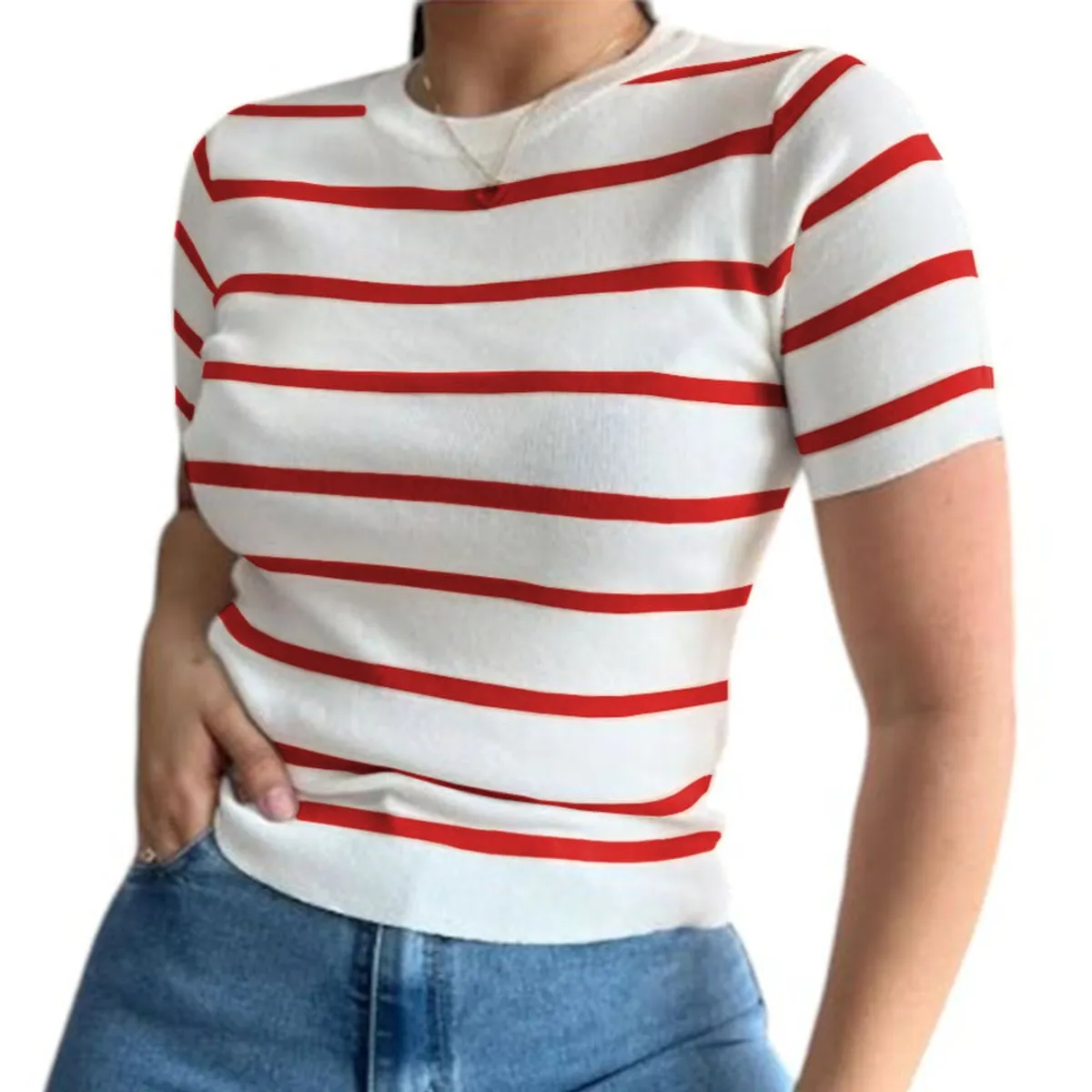 GENERICO - Polo Mujer Hilo 359G-18 Rayas