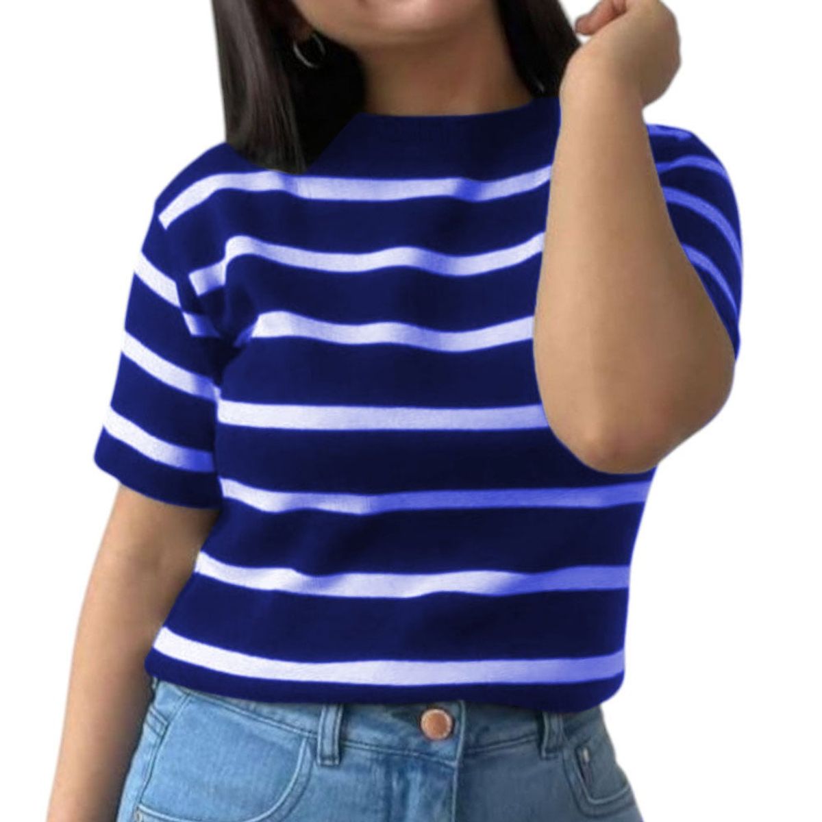 GENERICO - Polo Mujer Hilo 359G-18 Rayas Gruesas