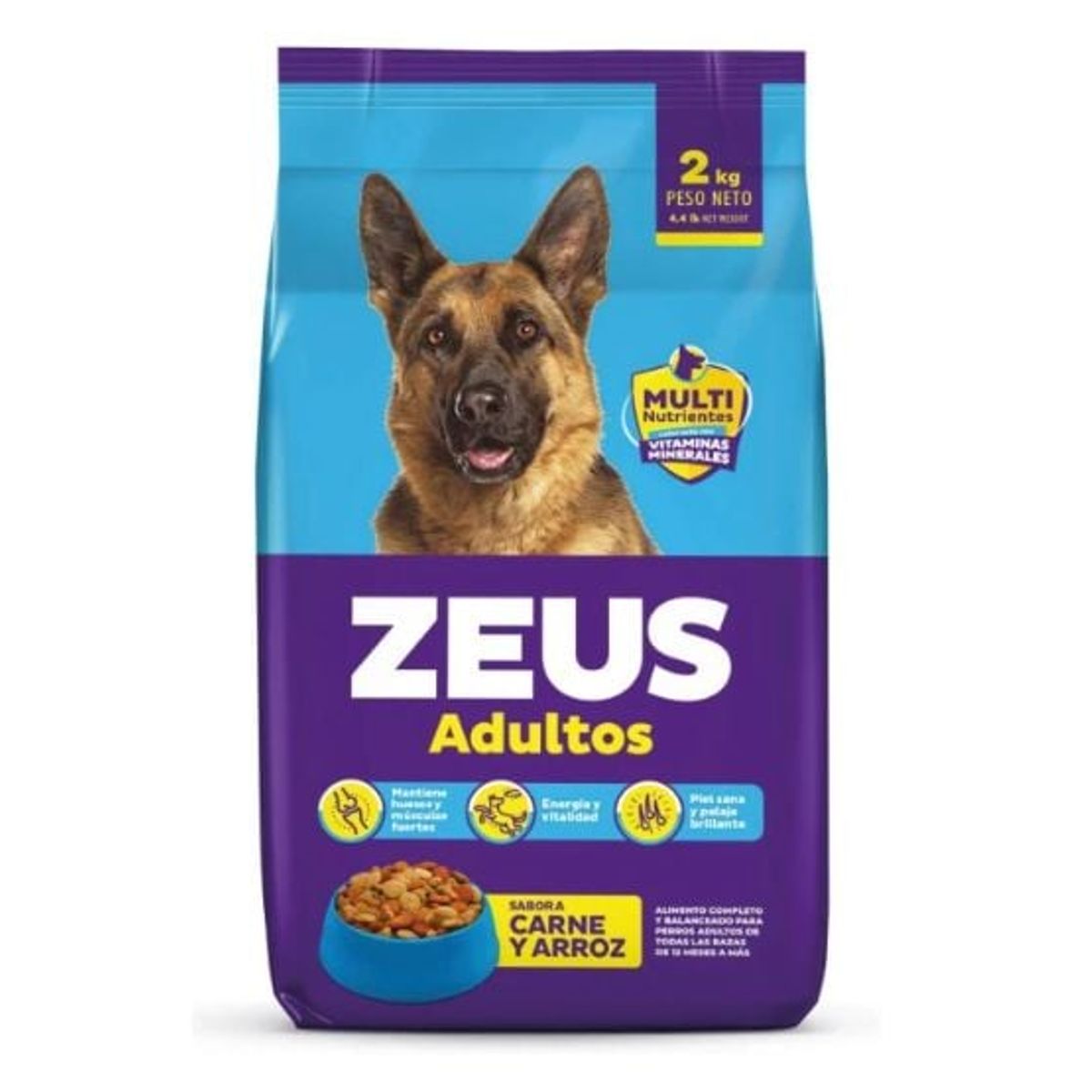 ZEUS - COMIDA PARA PERROS ZEUS ADULTO 2 KG