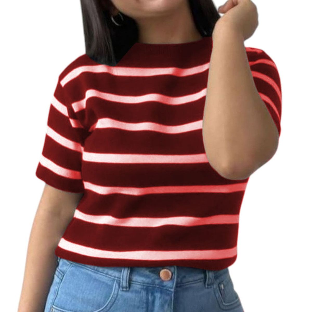 GENERICO - Polo Mujer Hilo 359G-18 Rayas Gruesas