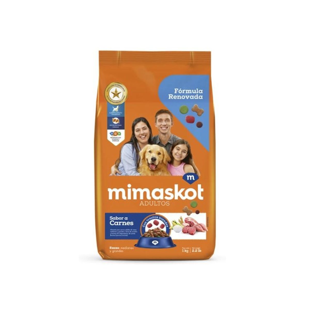 MIMASKOT - COMIDA PARA PERROS MIMASKOT CARNES 1KG