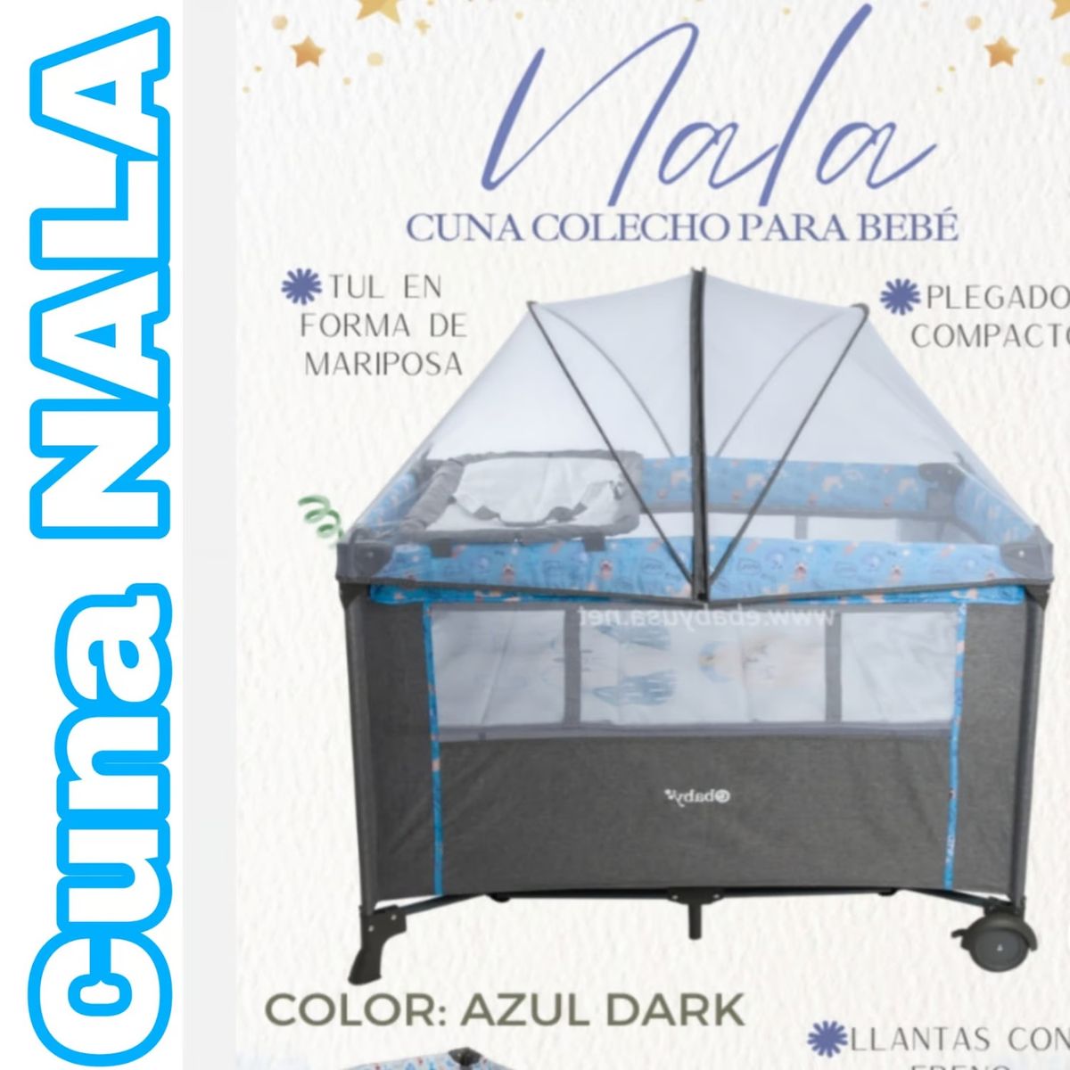 EBABY - Ebaby cuna colecho Nala  EB751-1 Azul Dark