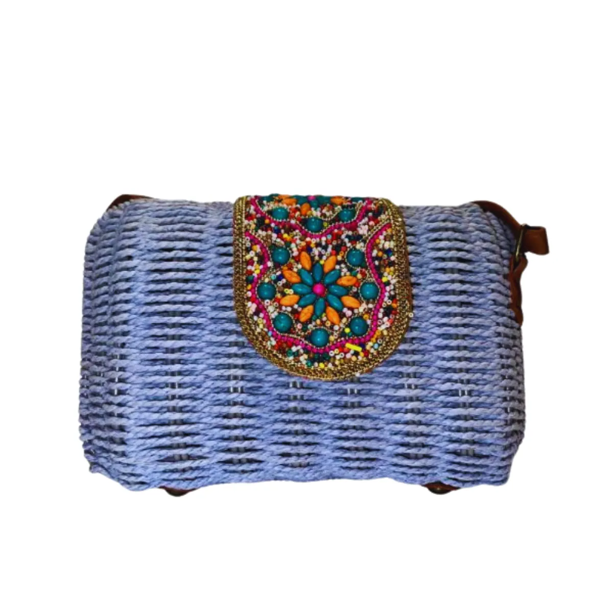 GENERICO - Bolso Rectangular con Broche Playa - Kahlo & Co