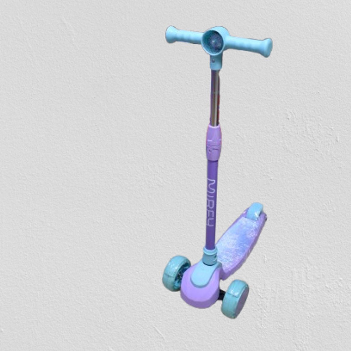 GENERICO - SCOOTER  CON LUCES Y BLUETOOTH - LILA Y CELESTE MARCA MIREY