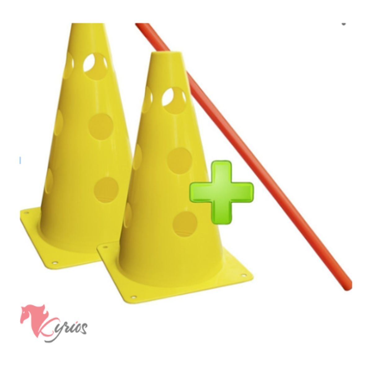 NO LOGO - 2 Conos Con 1 Valla