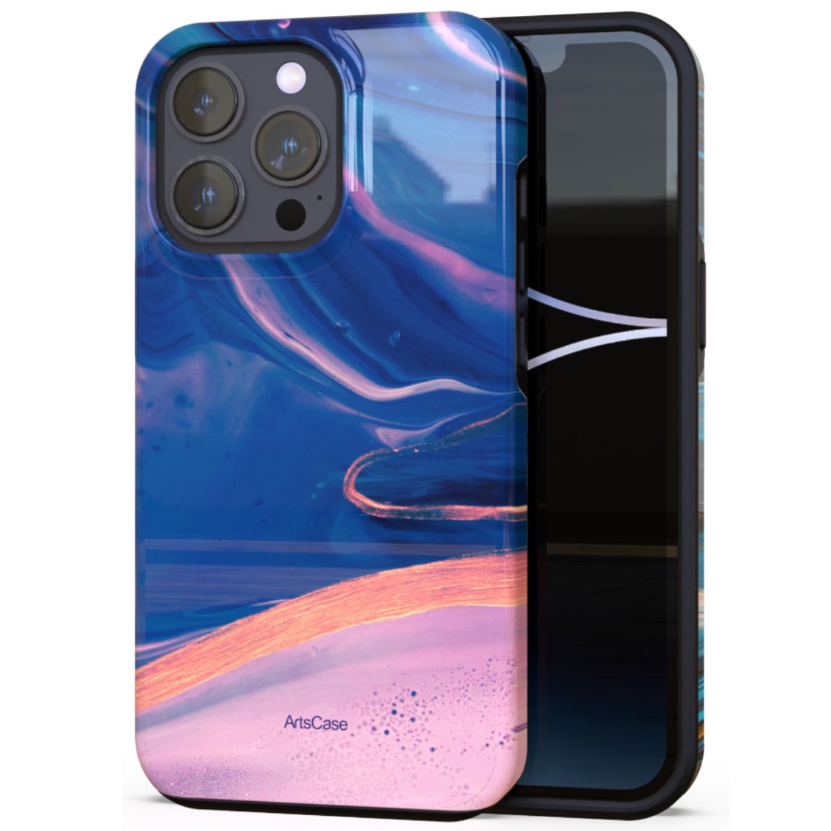 ARTSCASE - Case iphone 13 My Acrylic Paint Abstract Marbling ArtsCase