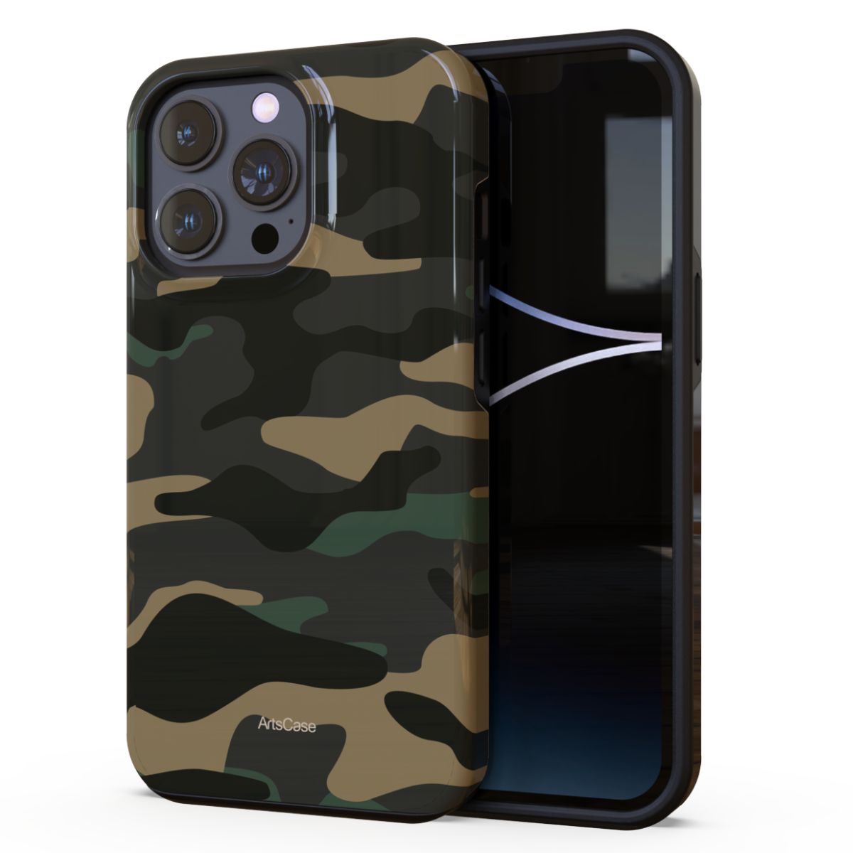 ARTSCASE - Case iphone 14 Pro Max Green Camo ArtsCase